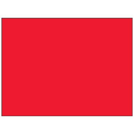 Bsc Preferred 3 x 4'' Fluorescent Red Inventory Rectangle Labels BUY00021258